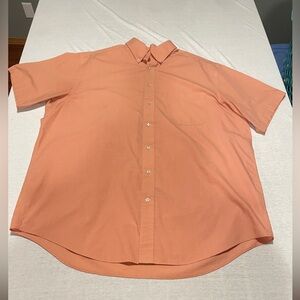 Roundtree & Yorke Men's Coral Button Down Shirt